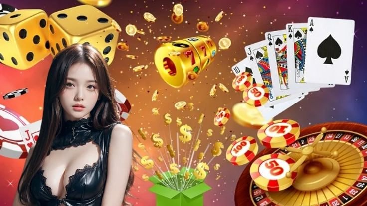 slot to win live casino section featuring baccarat and roulette tables with live dealers
